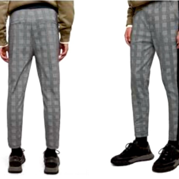 Zara Man Sport Wear Joggers Size Small Flannel Print Y2K Unique Streetwear EUC - Picture 1 of 11